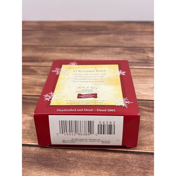 2005 HALLMARK ORNAMENT QXG4282 O KITCHEN RACK CHRISTMAS TREE EDITH KEGRIZE - Picture 3 of 8